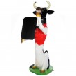 Statue Stop-trottoir XXL tableau statue vache en résine - 177 cm