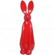 Statue en résine lapin rouge - 85 cm