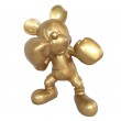 Statue en résine dorée Mickey boxeur 55 cm