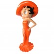 Statue en résine Betty Boop au chapeau orange 95 cm