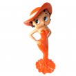 Statue en résine Betty Boop au chapeau orange 95 cm