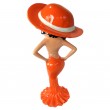 Statue en résine Betty Boop au chapeau orange 95 cm