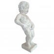 Statue en résine blanc et doré le célèbre Manneken-Pis 45 cm