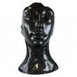 Statue visage DE FEMME XXL en résine noire bronze - 120 cm