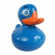 Statue Canard en résine de couleur bleu 35 cm