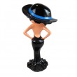 Statue en résine Betty Boop au chapeau et robe noire 60 cm