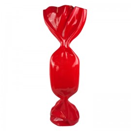 Statue en résine bonbon rouge XXL 100 cm stop trottoir