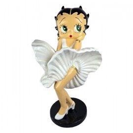 Statue en résine Betty Boop en robe de Marilyn Monroe 90 cm