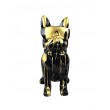 Statue bouledogue Français en résine multicolore 60 cm