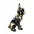 Statue bouledogue Français en résine multicolore 60 cm