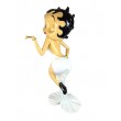 Statue betty boop en résine XXL robe de soirée blanche 120 cm