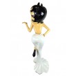 Statue betty boop en résine XXL robe de soirée blanche 120 cm