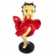 Statue betty boop en résine robe rouge Marilyn Monroe 90 cm