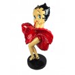 Statue betty boop en résine robe rouge Marilyn Monroe 90 cm