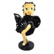 Statue betty boop en résine robe noire Marilyn Monroe 90 cm