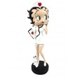 Statue Betty boop en résine infirmière avec son chien 36 cm