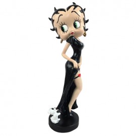 Statue Betty boop robe de soirée et chien 37 cm